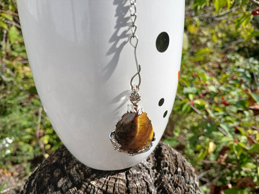 Tiger's Eye Tea Infuser - Leaf Design