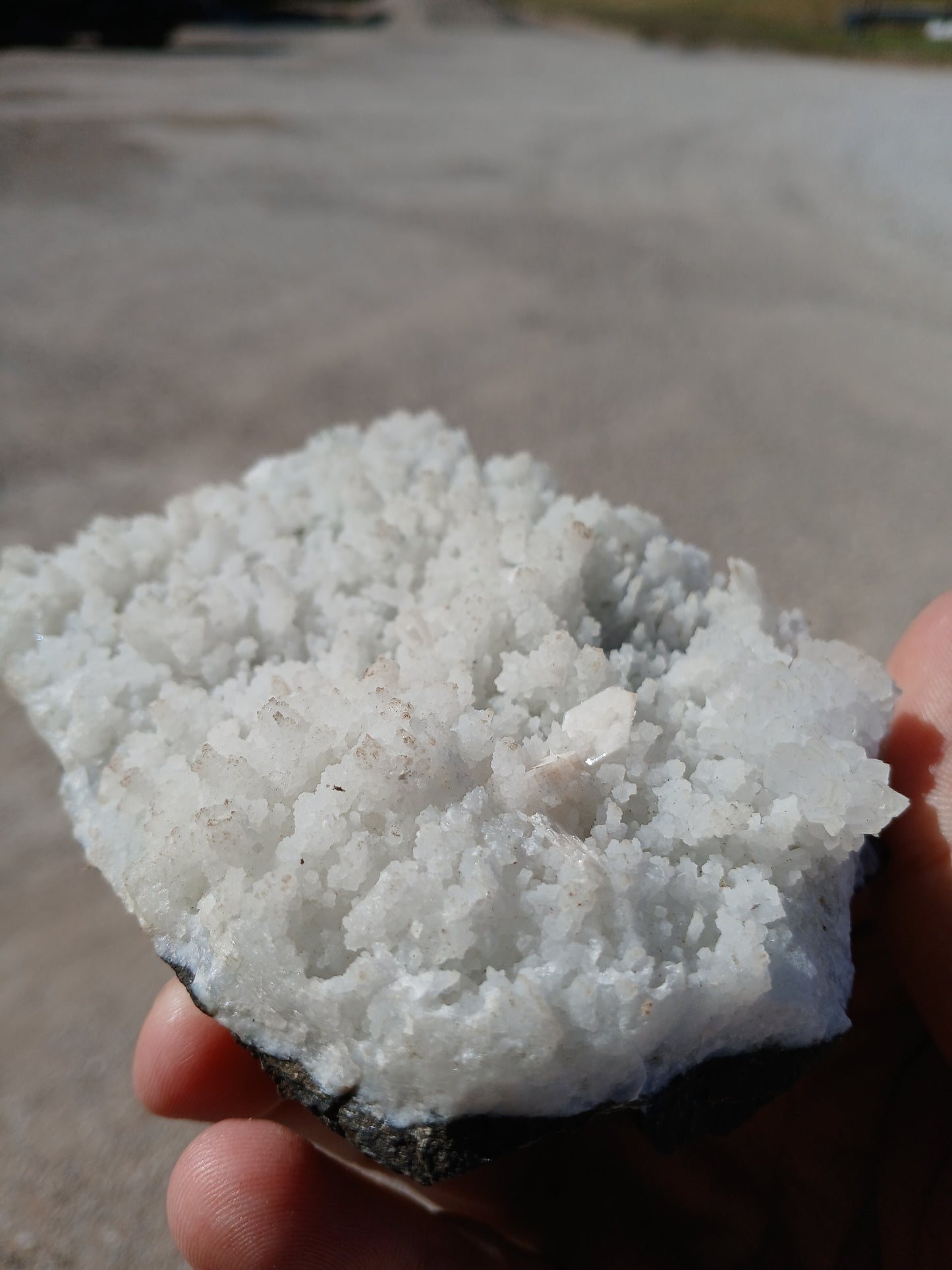 Prehnite Cluster with Minor Quartz and Stibnite