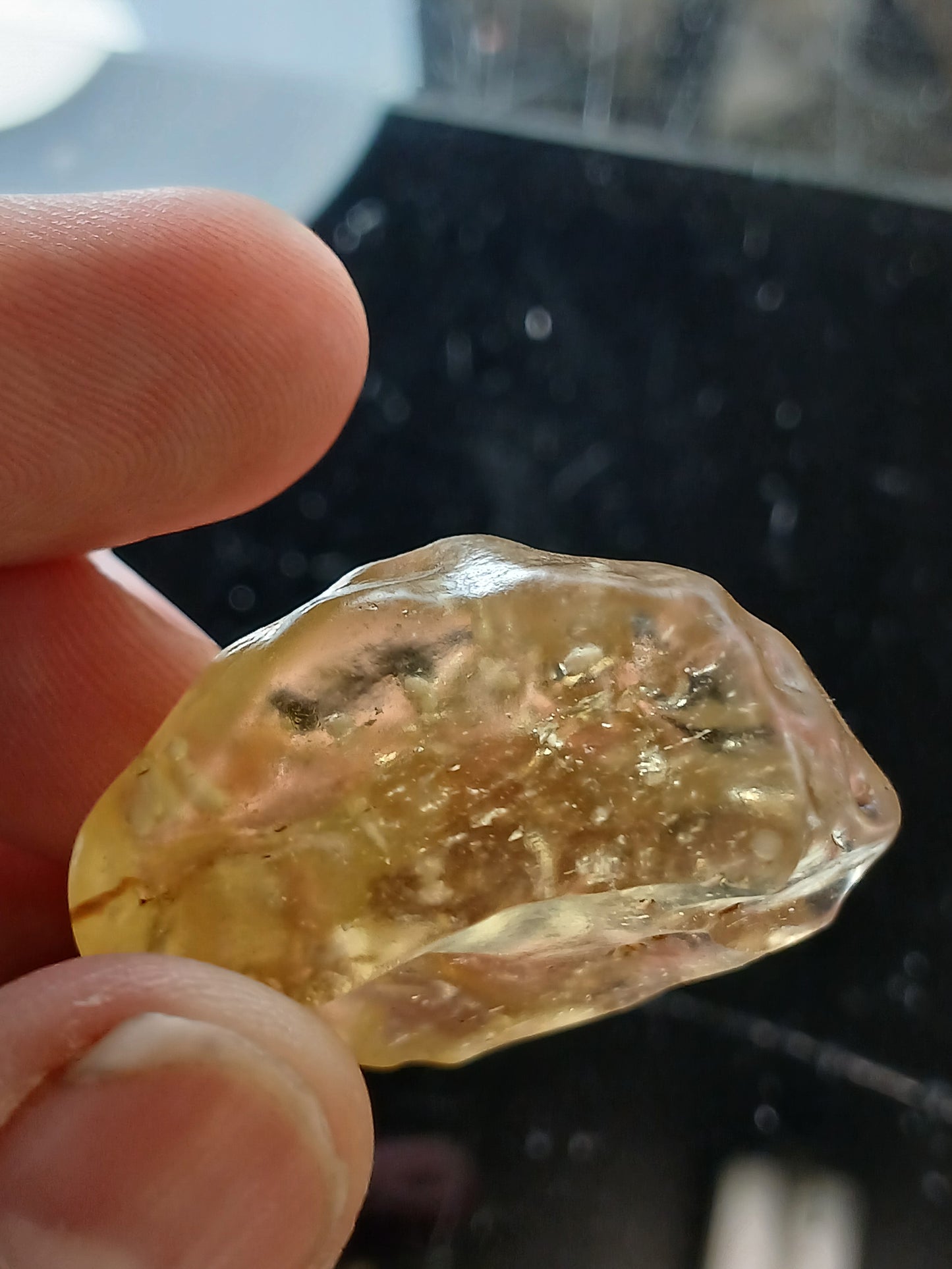 RARE AAA Quality Libyan Desert Glass With Cristobalite Inclusions 18g