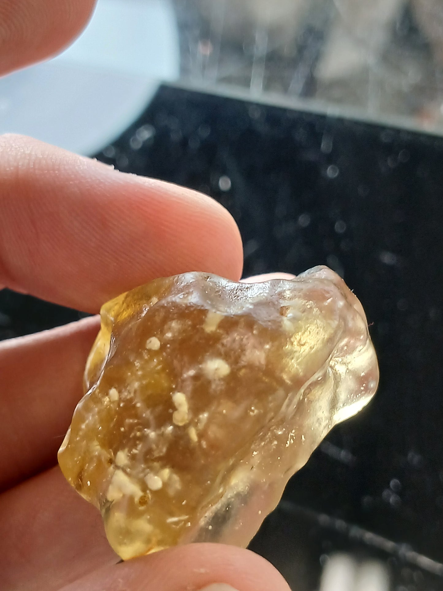 RARE AAA Quality Libyan Desert Glass With Cristobalite Inclusions 18g