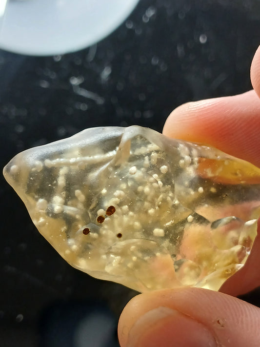 RARE AAA Quality Libyan Desert Glass With Cristobalite Inclusions 19g