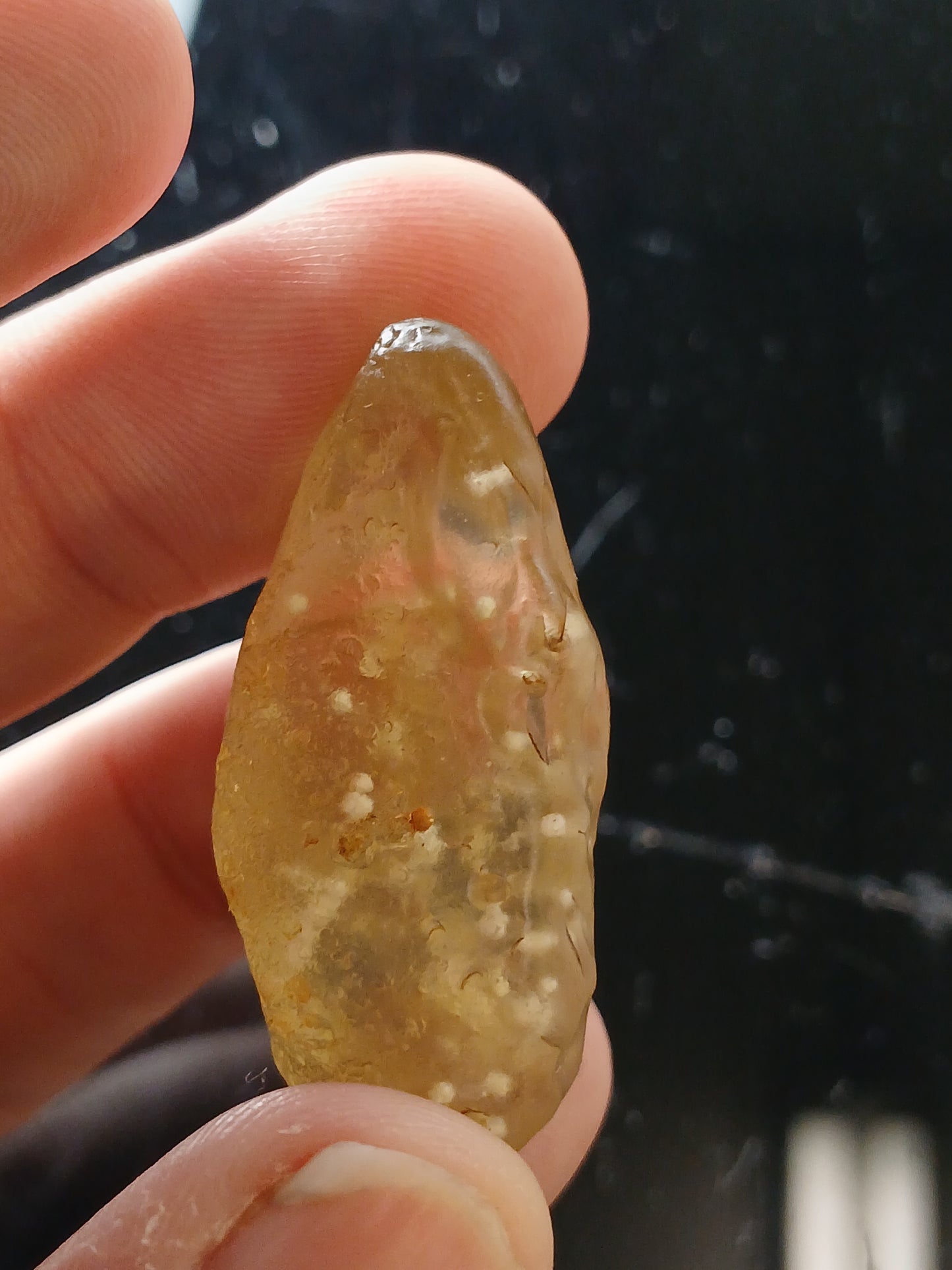 RARE AAA Quality Libyan Desert Glass With Cristobalite Inclusions 18g