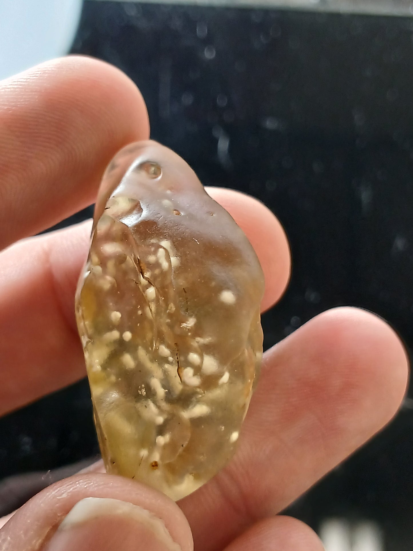 RARE AAA Quality Libyan Desert Glass With Cristobalite Inclusions 18g