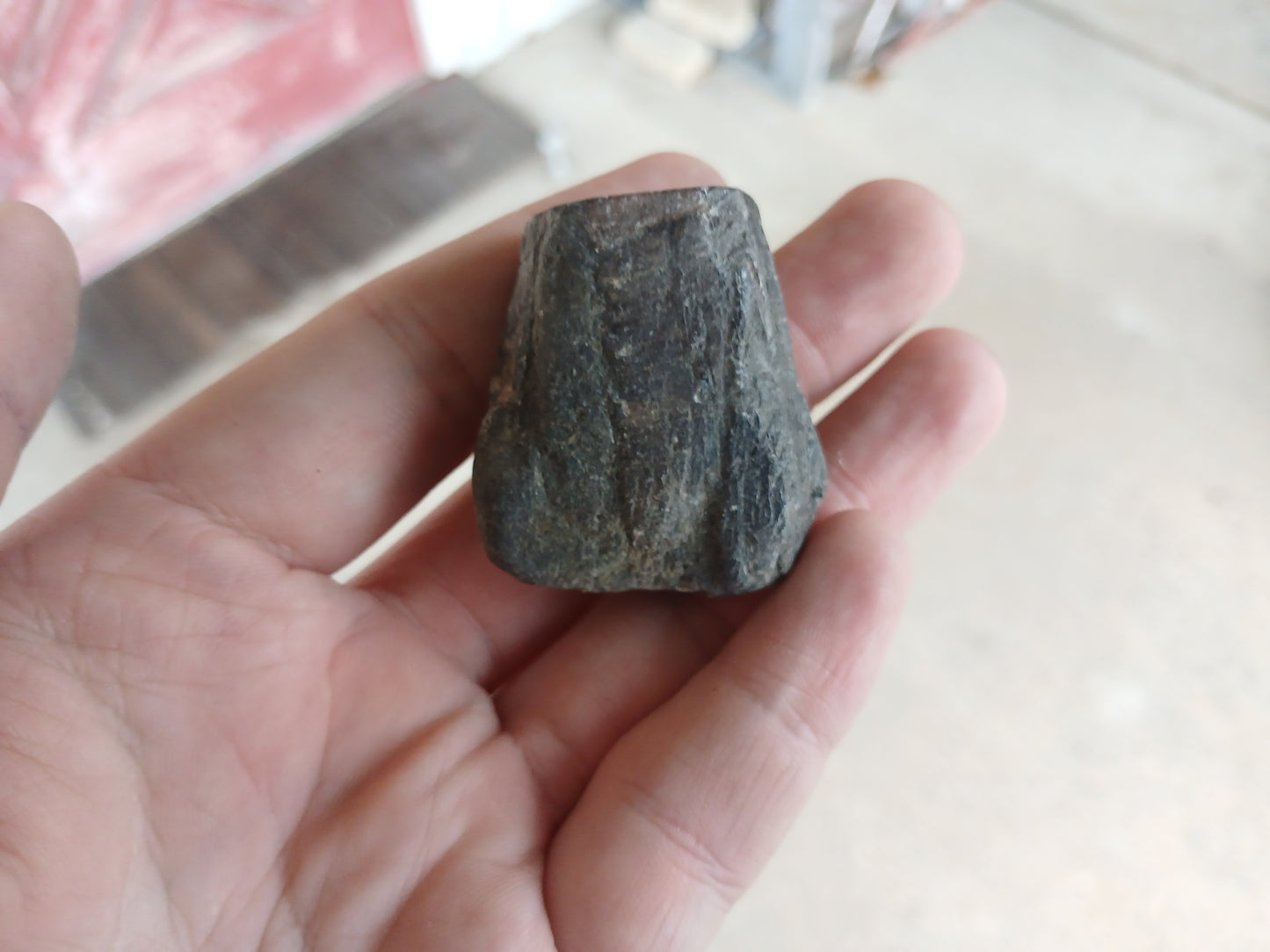 59g Chiastolite (Andalusite) "Cross Stone", Polished One Side