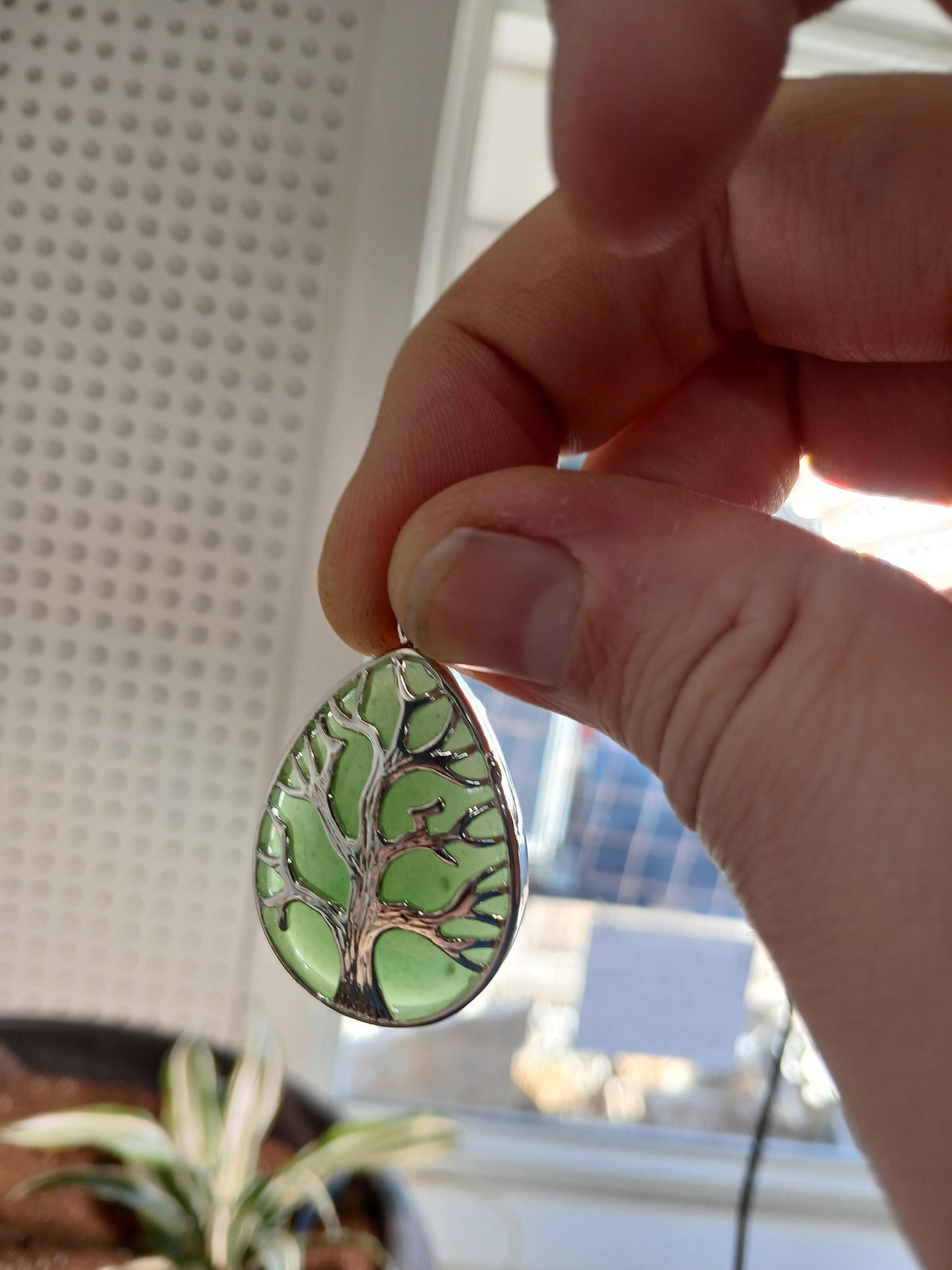 Green Aventurine "Tree of Life" Pendant