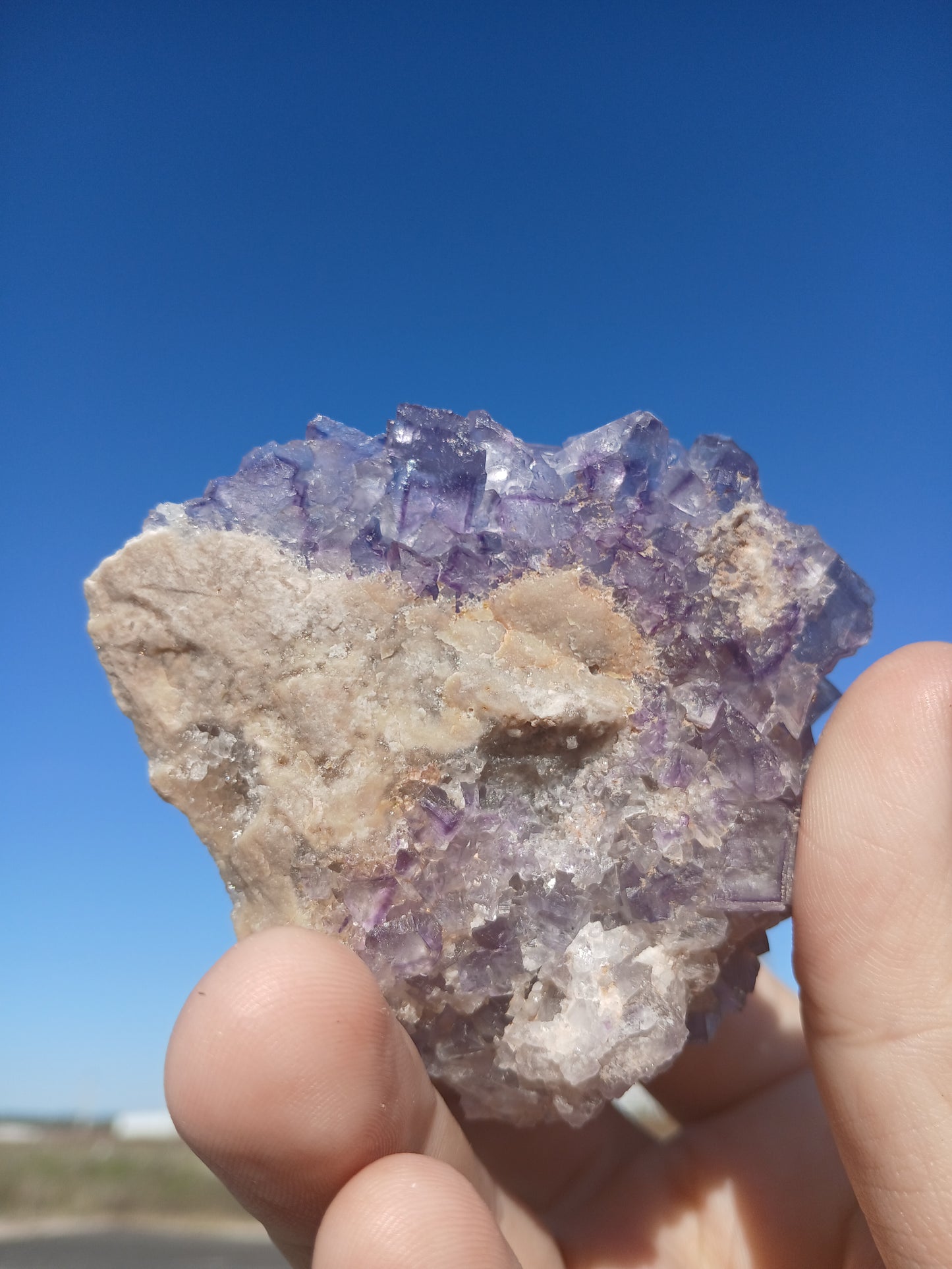Fluorite with Barite - New Mexico