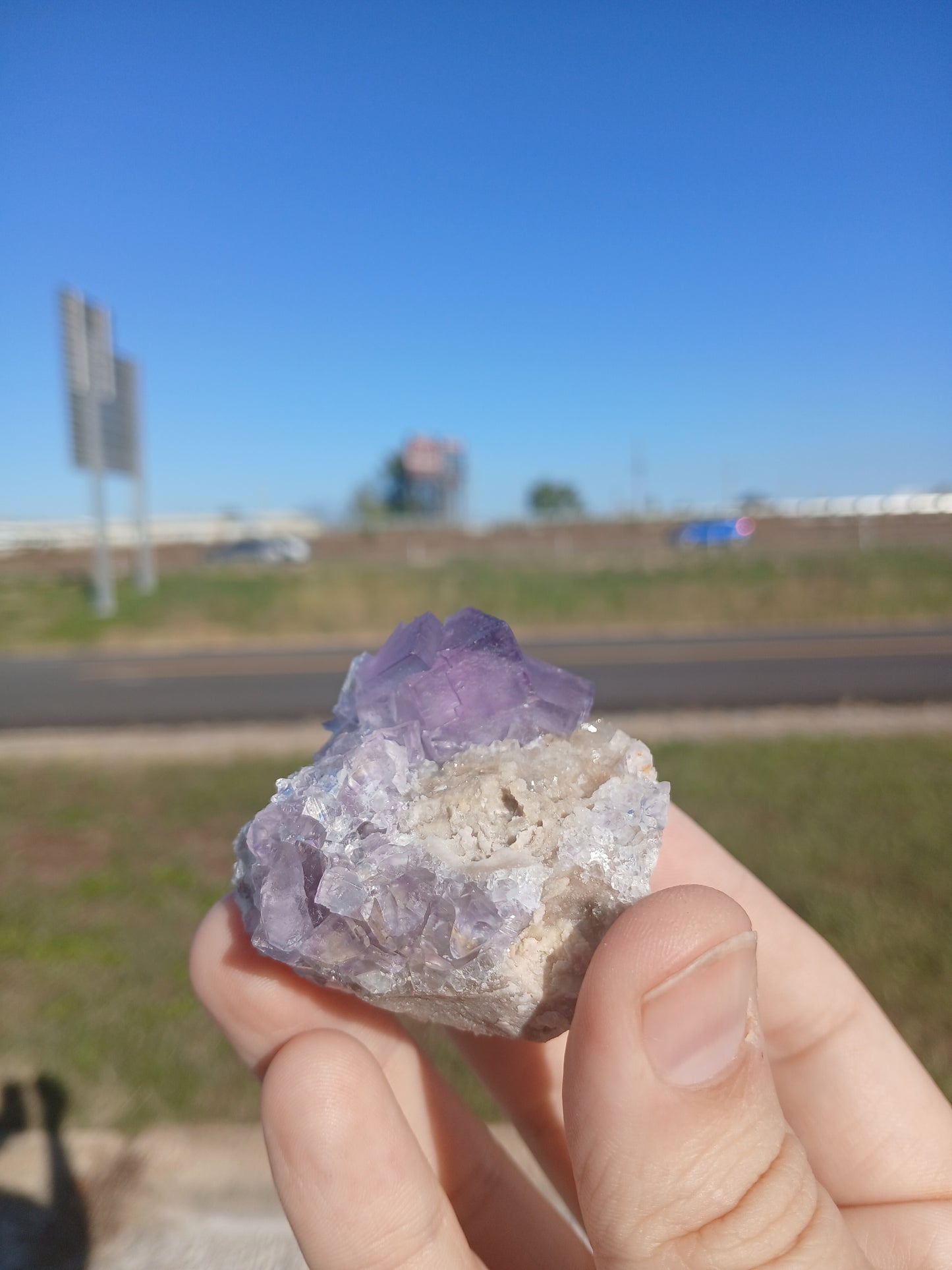 Fluorite with Barite, Quartz, and Calcite - New Mexico