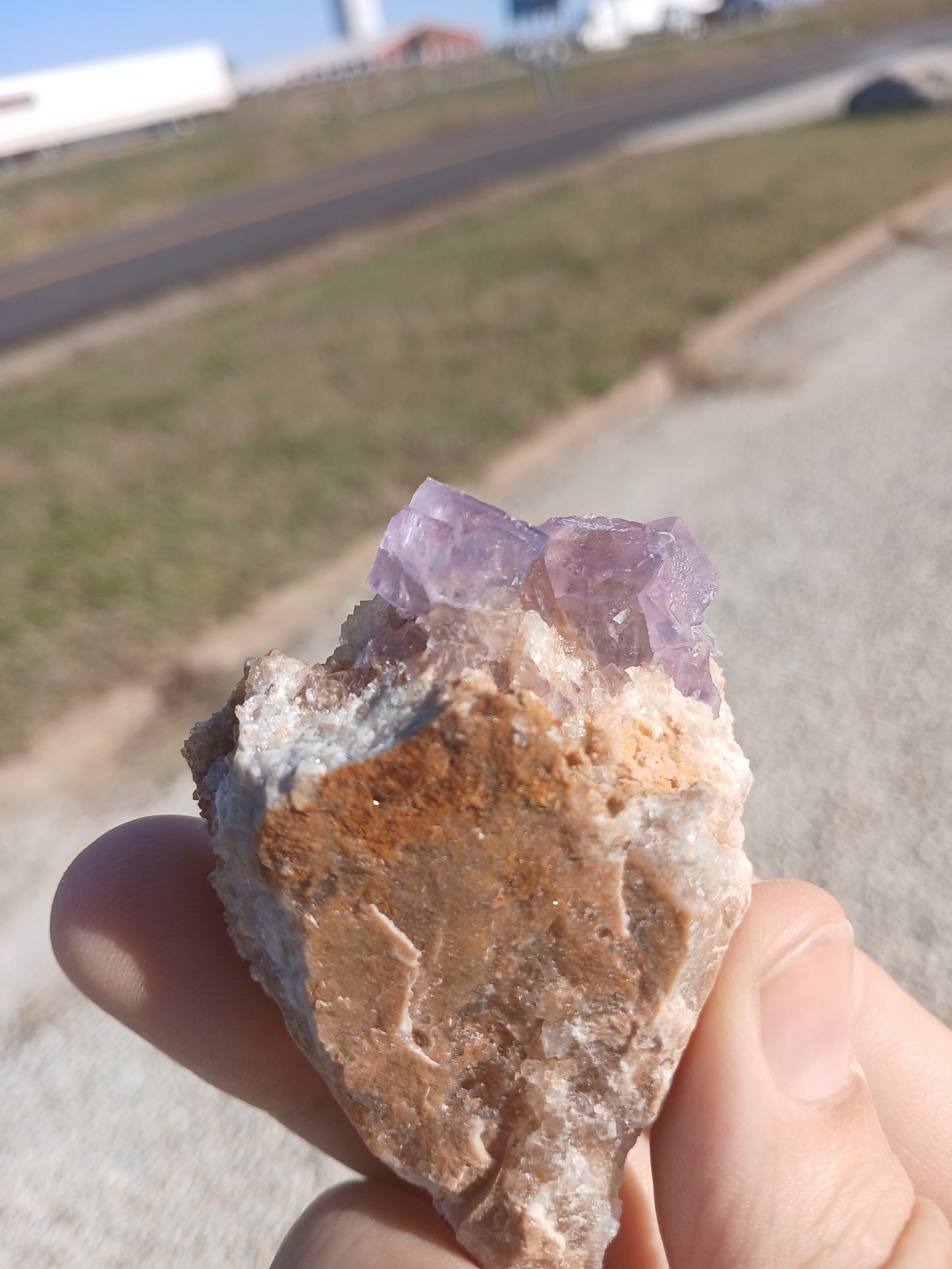 Fluorite on Quartz - New Mexico