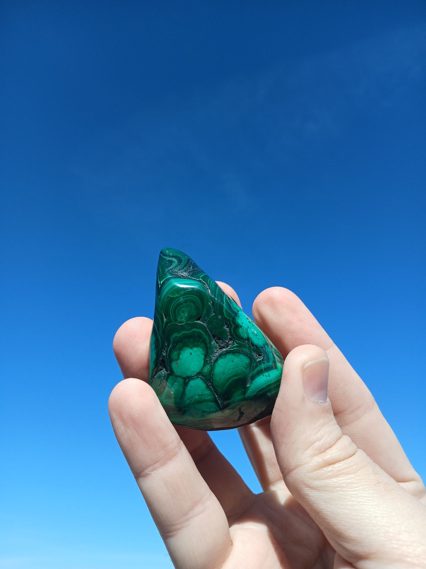 Hand Polished Malachite