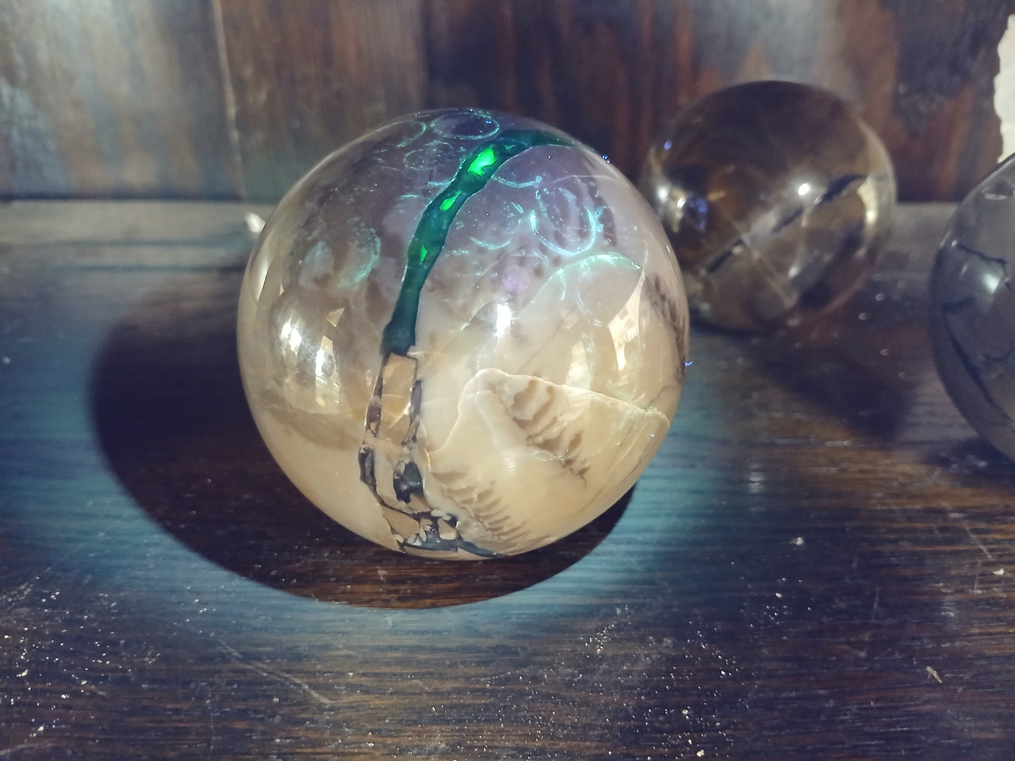 Fluorescent Breccia Sphere