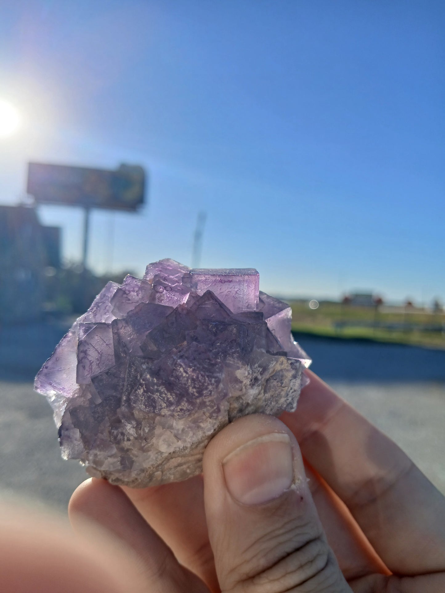 Fluorite on Matrix - New Mexico