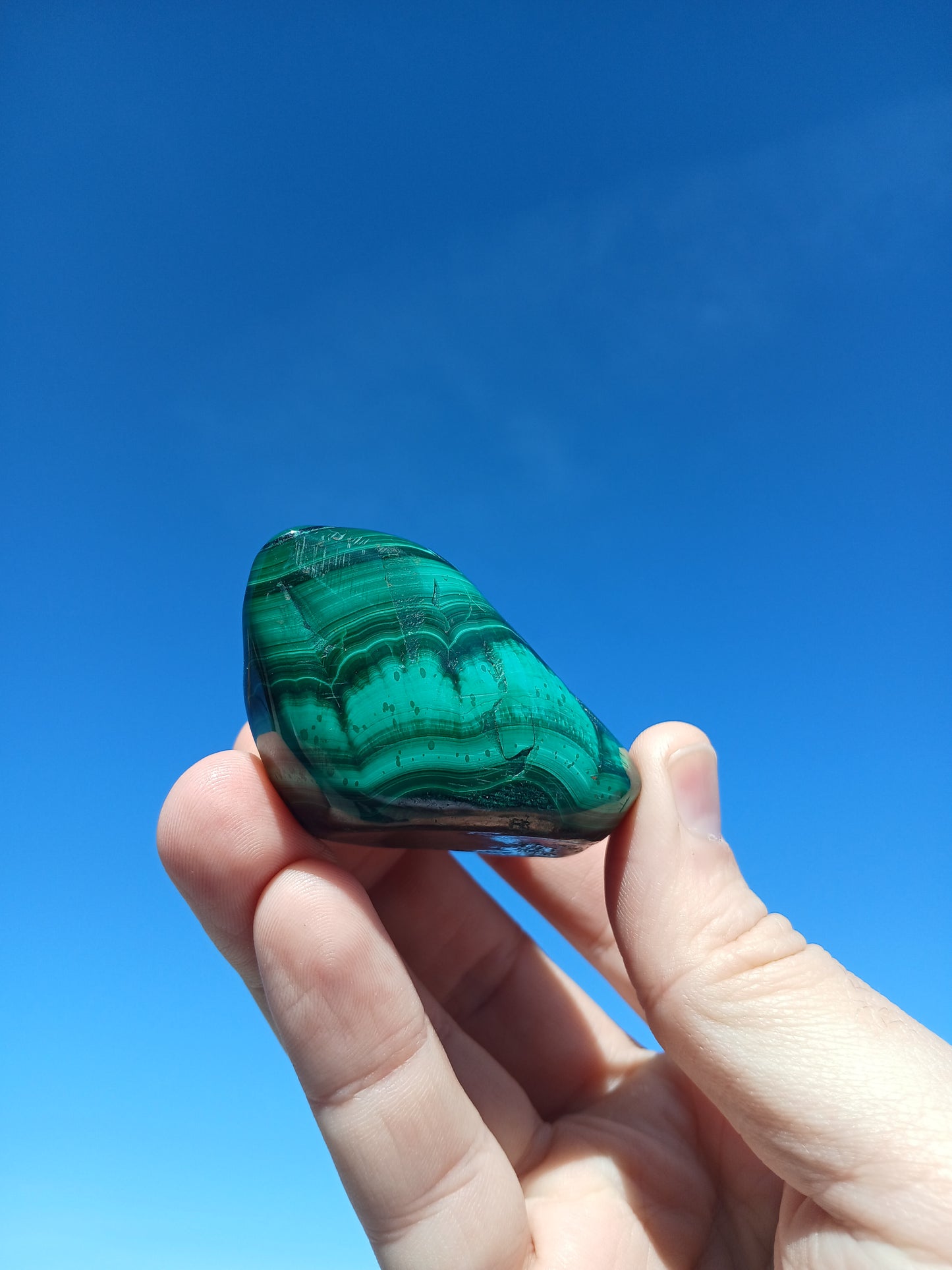 Hand Polished Malachite