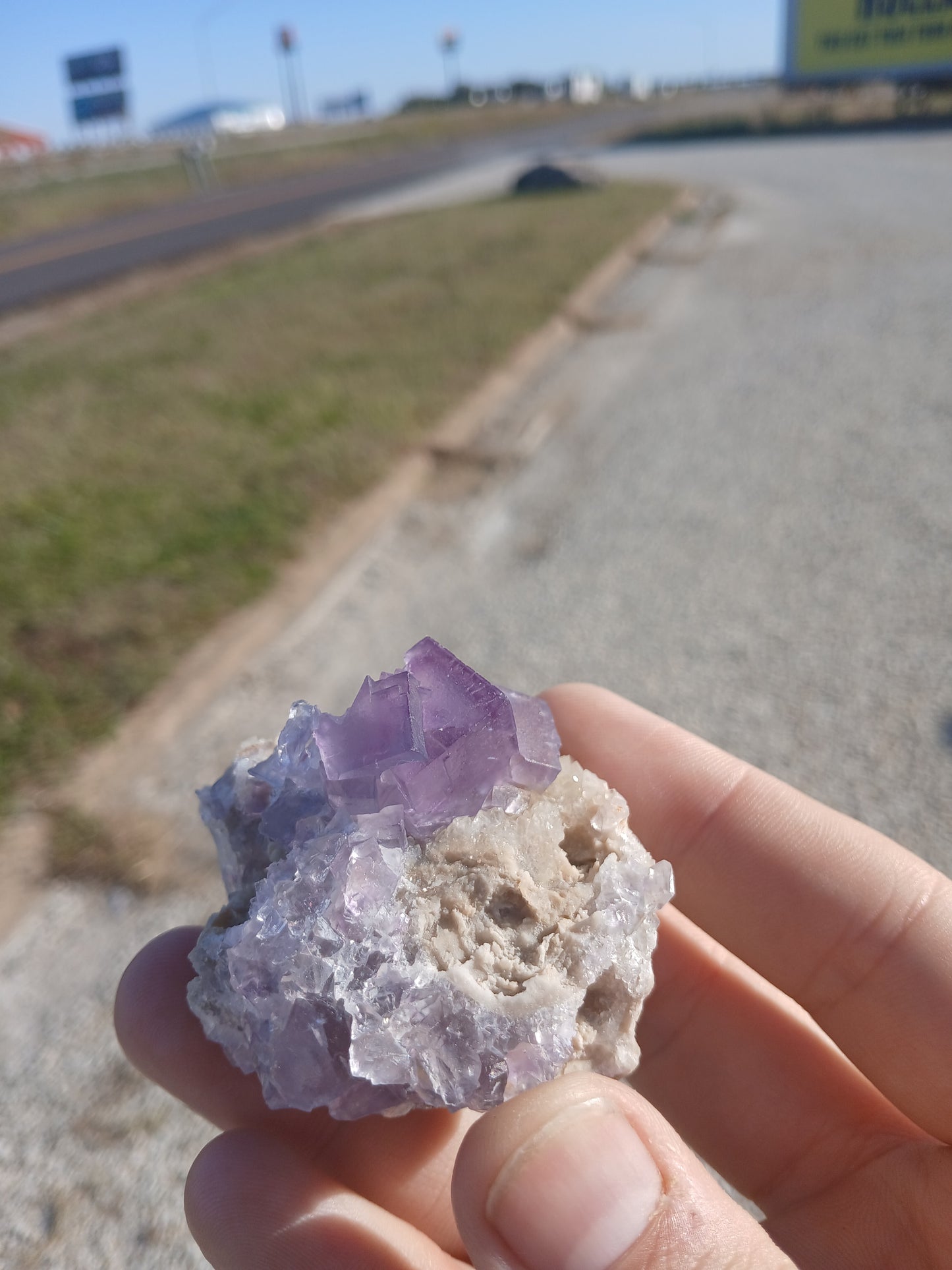 Fluorite with Barite, Quartz, and Calcite - New Mexico