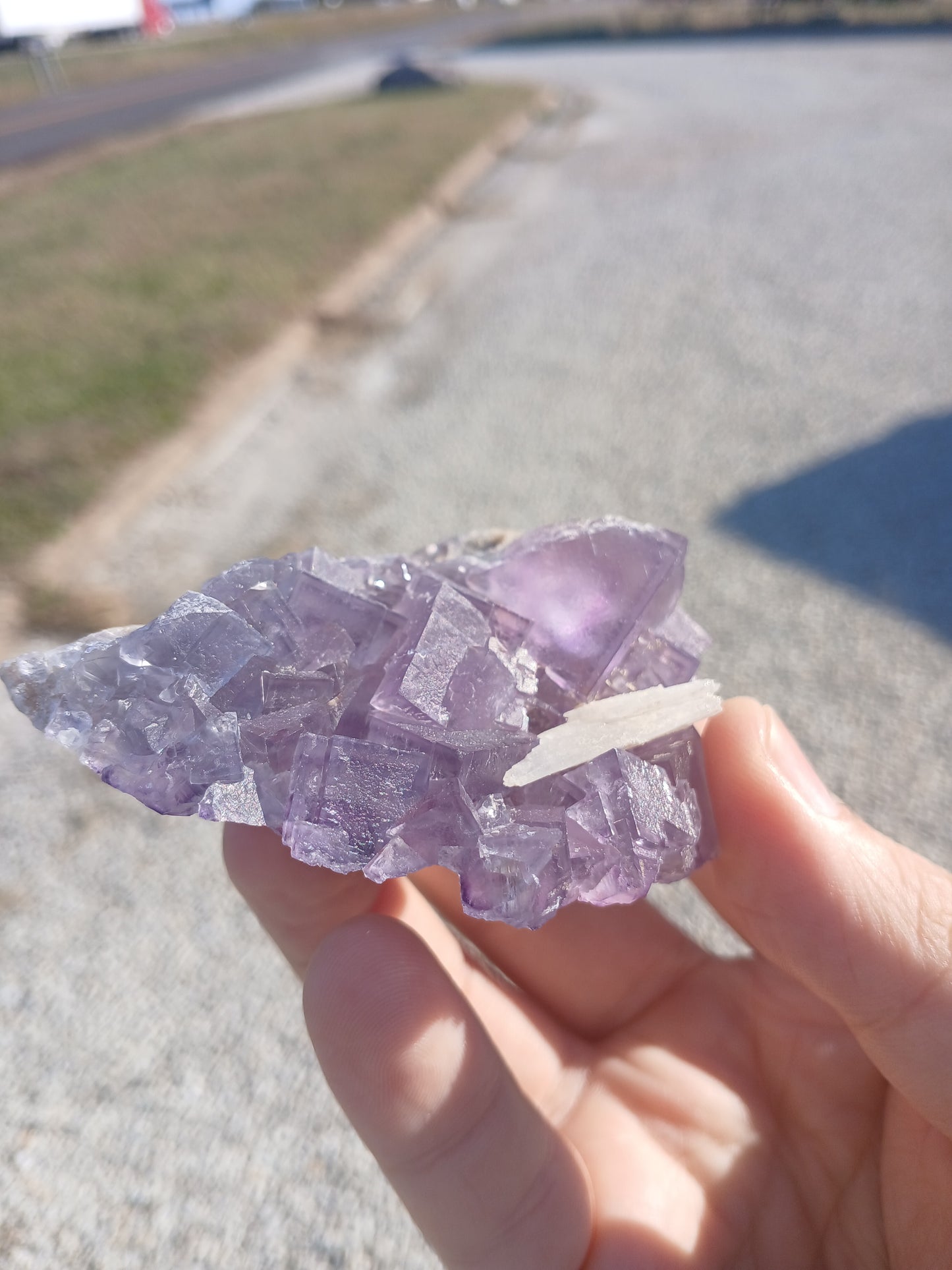 Fluorite with Barite - New Mexico