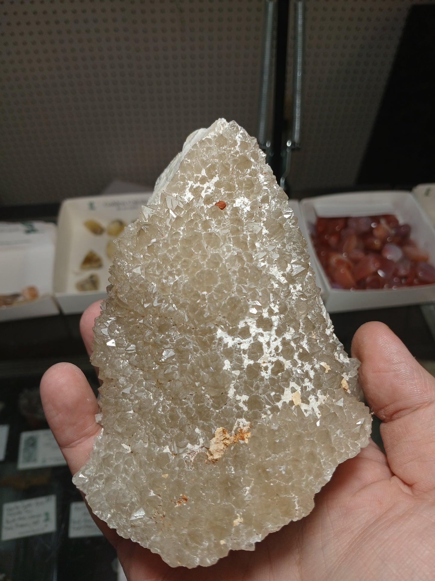 Quartz on Lace Agate