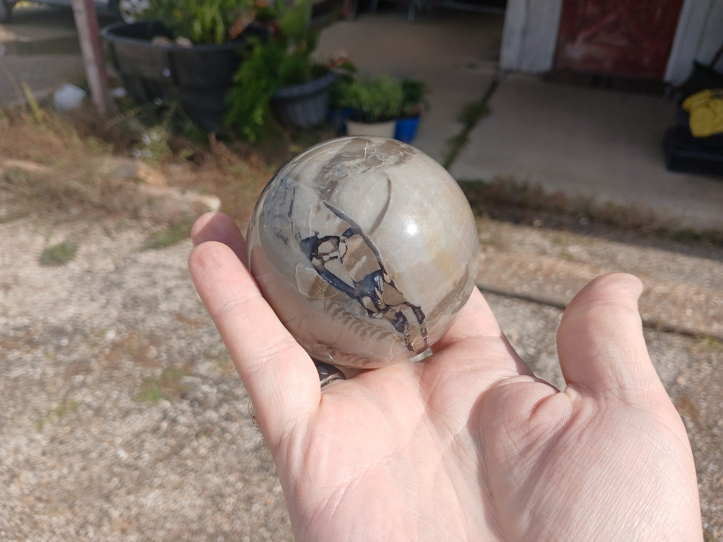 Fluorescent Breccia Sphere
