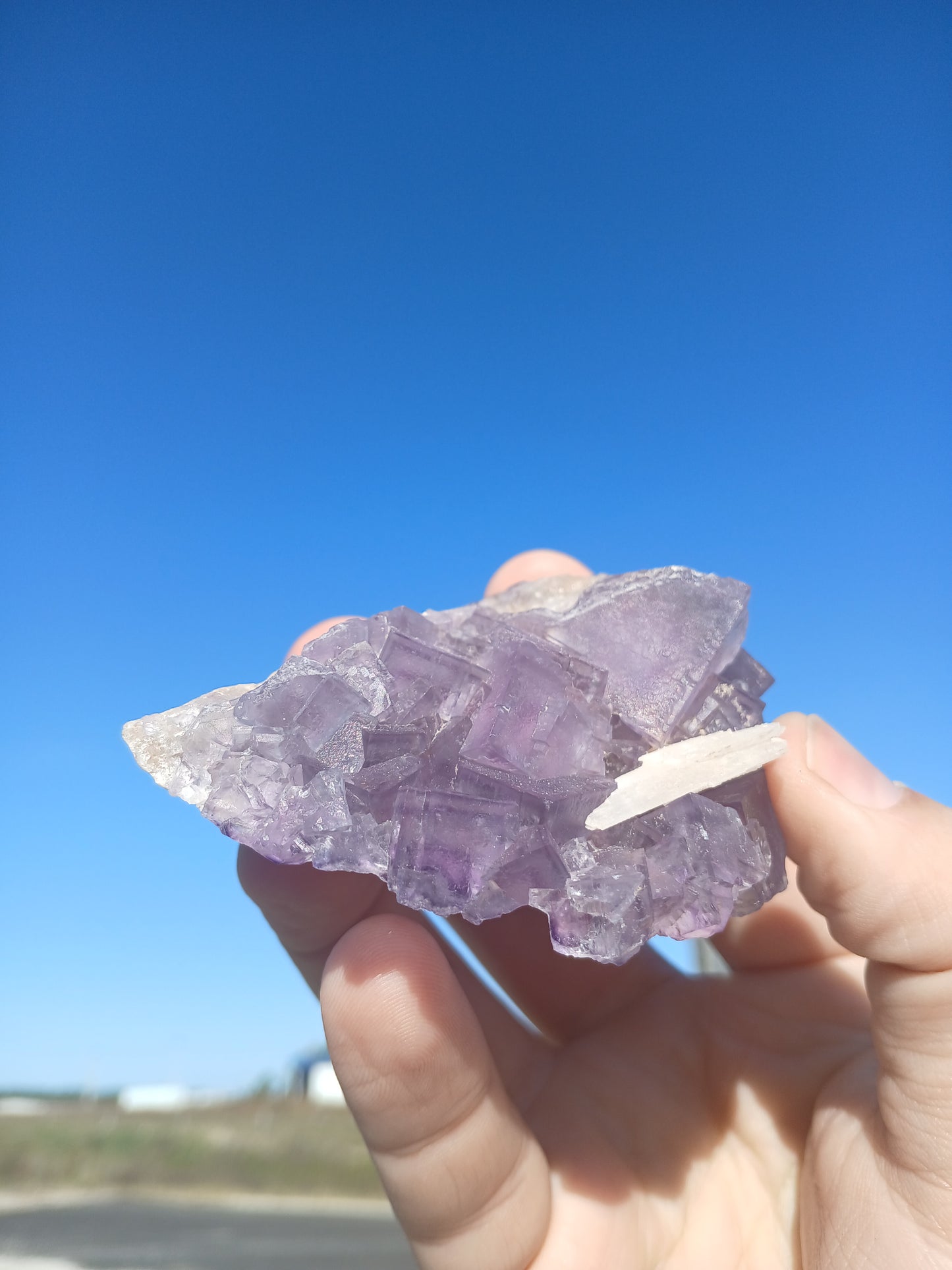Fluorite with Barite - New Mexico