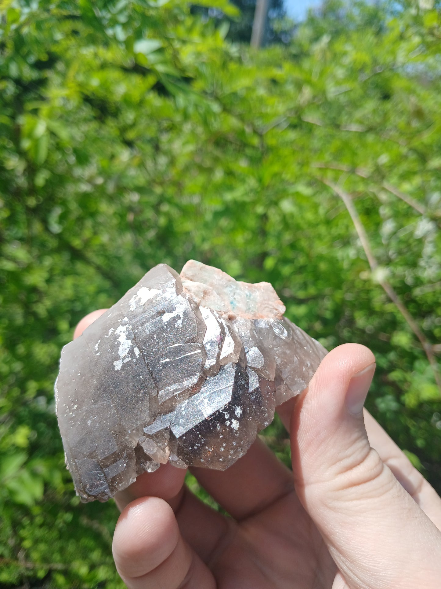 Smoky Quartz Cluster with Microcline