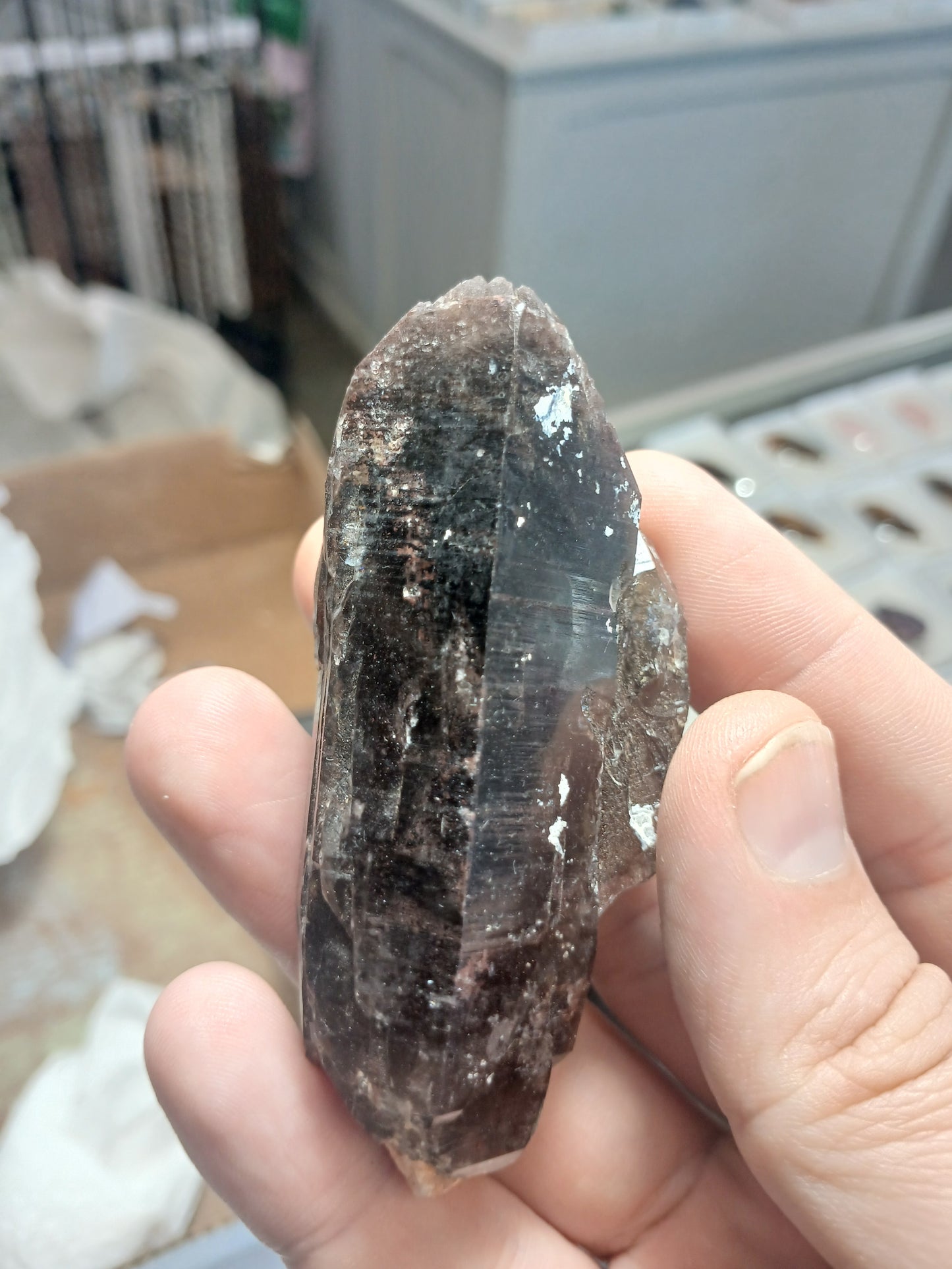 Healed Smoky Quartz w/ Hematite Inclusions