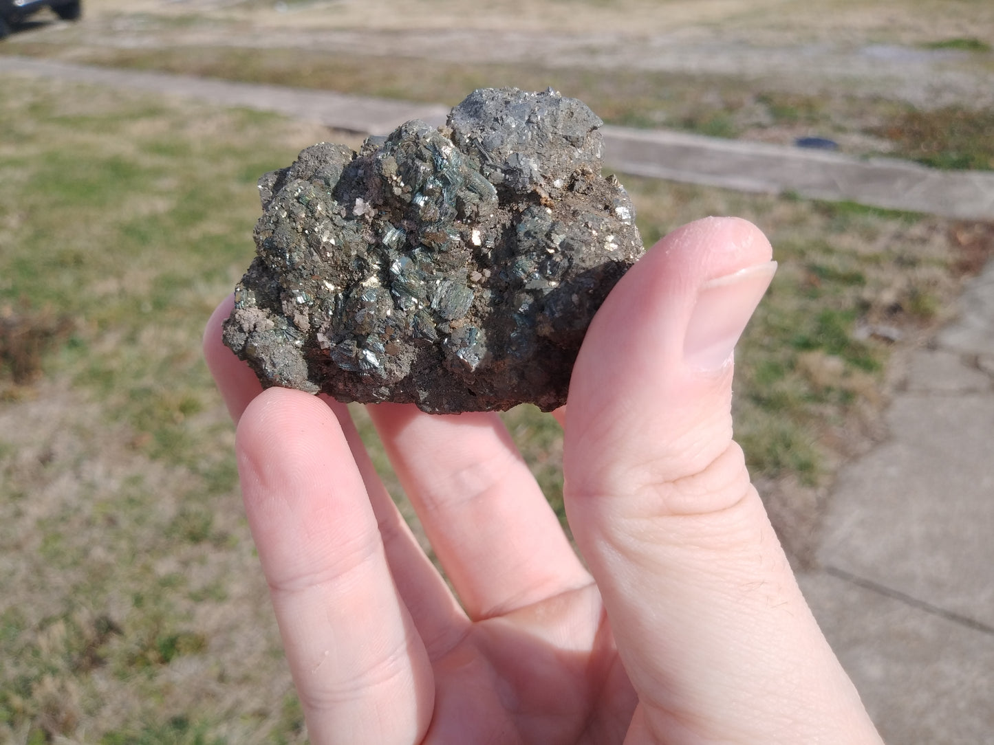 Pyrite after Galena