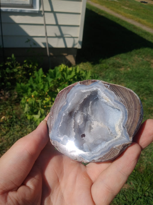 Polished Dugway Geode Half