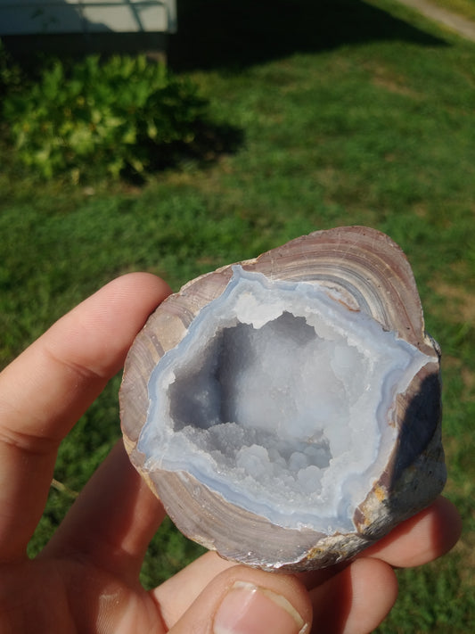 Polished Dugway Geode Half