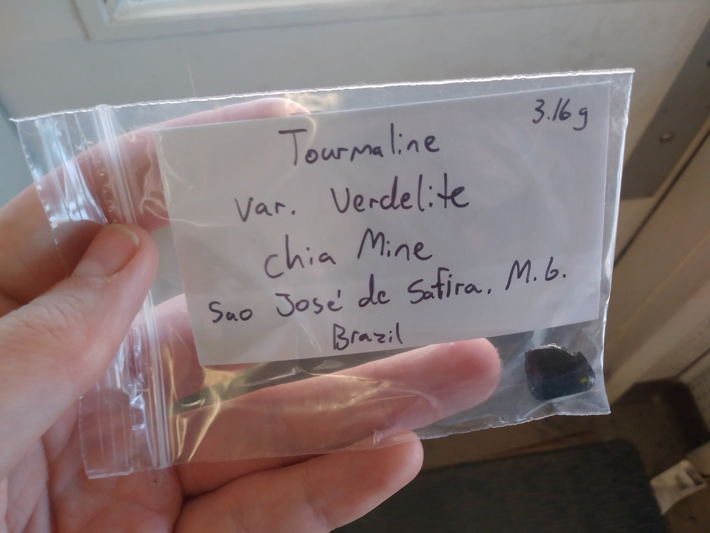 3.16 Grams of Verdelite Tourmaline