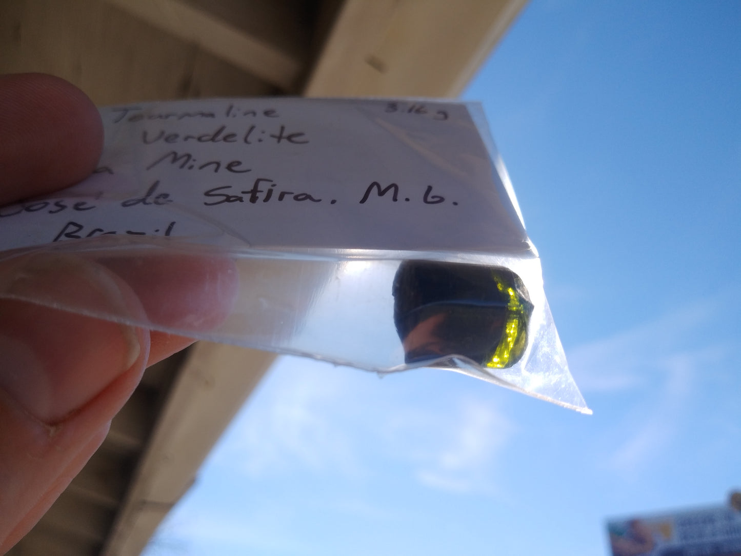 3.16 Grams of Verdelite Tourmaline