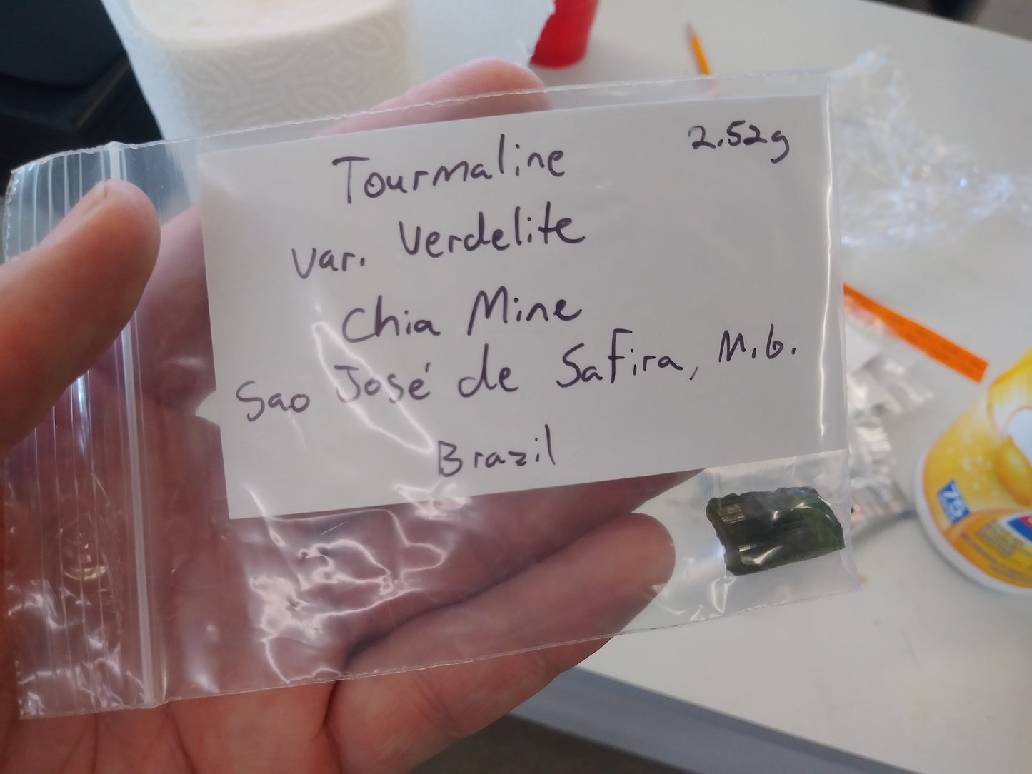 2.52 Grams of Verdelite Tourmaline
